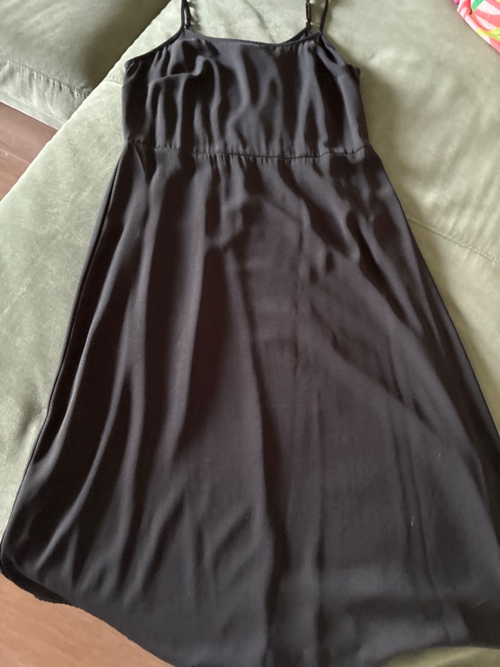 A New Day black scoop neck slip dress S M - Picture 2 of 9